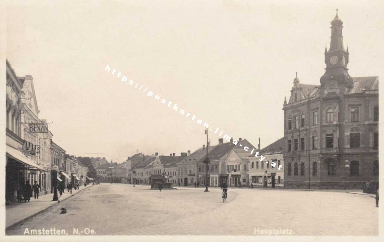 Amstetten Hauptplatz 1928